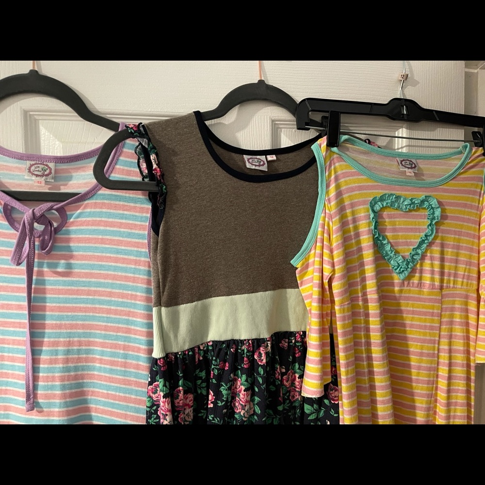 Three Lilli Lovebird dresses.